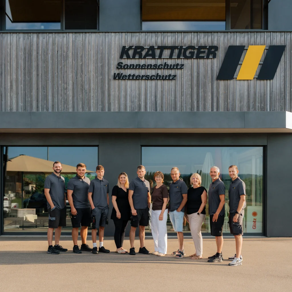 Das gesamte Team der Krattiger AG Sonnen- und Wetterschutz